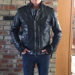 Allsaints leather bikes/rocker jacket